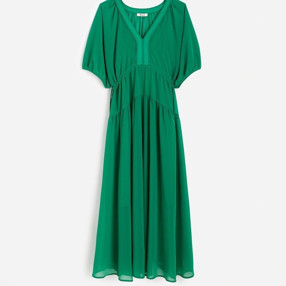 Madewell Sheer V-Neck Dolman Maxi Dress - Picture 2 of 6